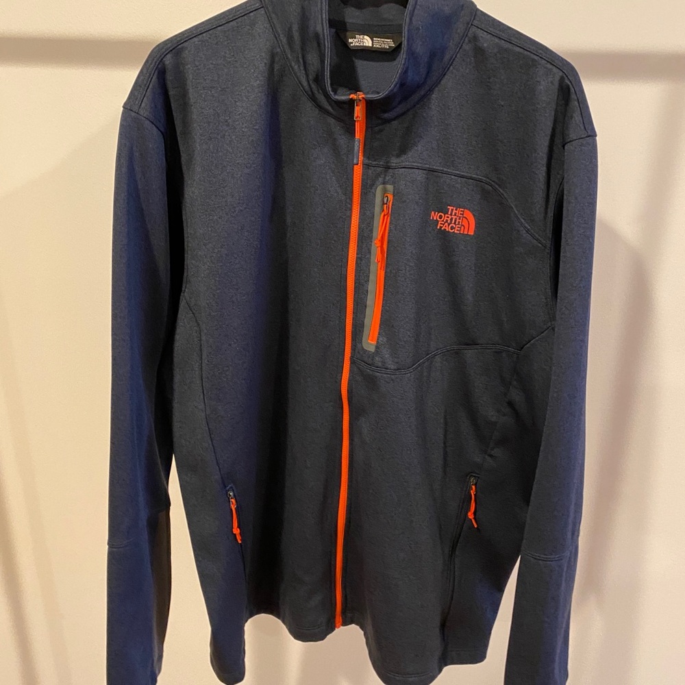 North face track zip up sweatshirt